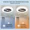 Smart Ceiling Fan With Lights Remote Control Invisible Blades Silent Ventilator Lamp For Bedroom 3