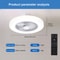 Smart Ceiling Fan With Lights Remote Control Invisible Blades Silent Ventilator Lamp For Bedroom 7