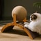 Wooden Cat Scratching Ball 2in1 Sisal Scratch Board WearResistant Grinding Paw Toy For Cats 0