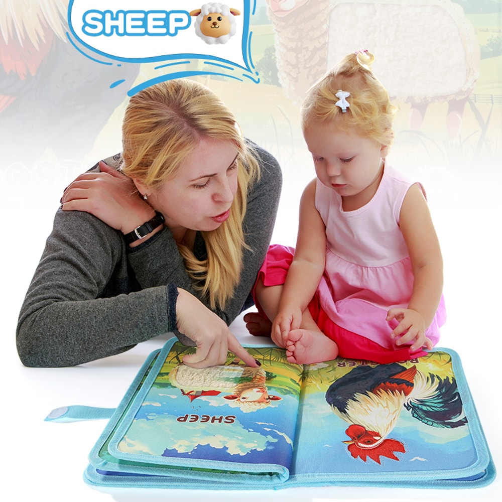 Interactive 3D Childrens Cognitive Books Animal Farm Touch Learn Educational Books 1