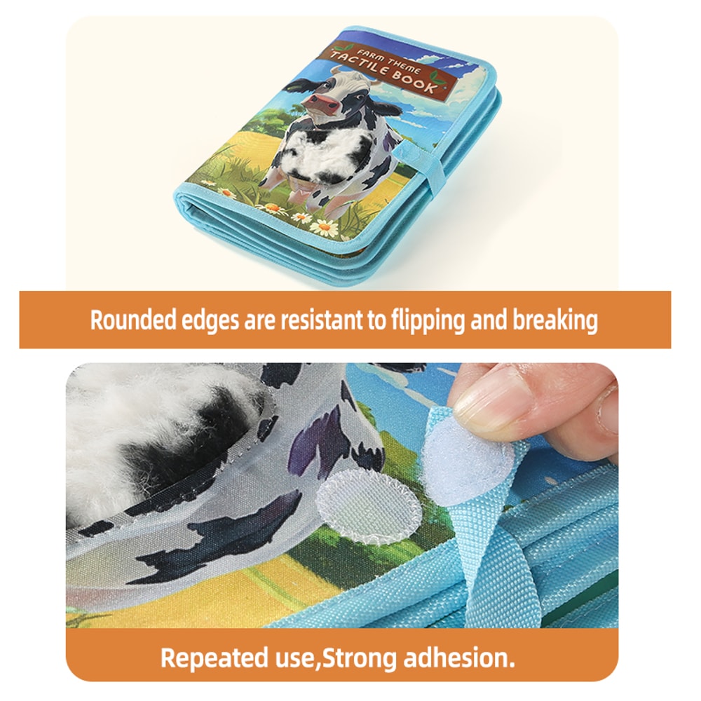 Interactive 3D Childrens Cognitive Books Animal Farm Touch Learn Educational Books 3