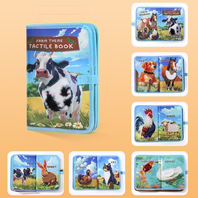 Interactive 3D Childrens Cognitive Books Animal Farm Touch Learn Educational Books 5