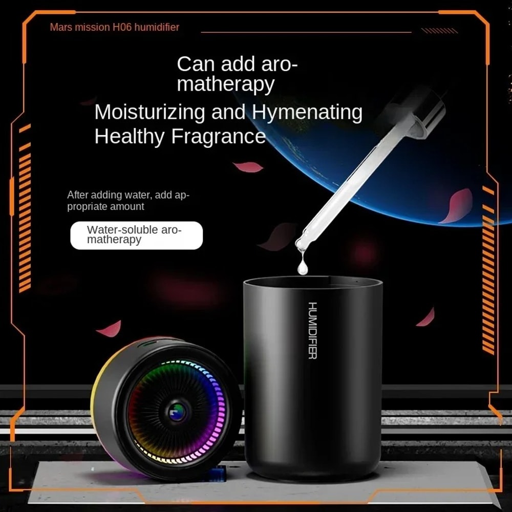 Essential Oil Diffuser Air Humidifier With Color LED Light Quiet Aromatherapy Mist Diffuser 3