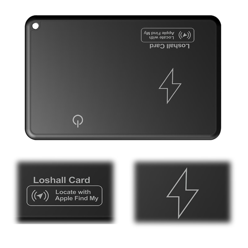 Ultra Slim Wallet Tracker Card With Wireless Charging For Apple Find My Smart GPS Locator 1