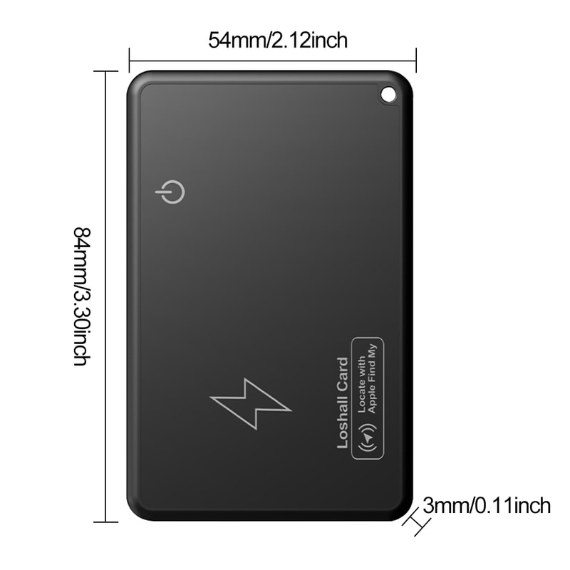 Ultra Slim Wallet Tracker Card With Wireless Charging For Apple Find My Smart GPS Locator 5