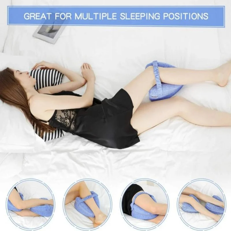 Orthopedic Memory Foam Knee Pillow For Side Sleepers Sciatica Relief And Pregnancy Leg Support 2