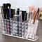 Clear Acrylic Makeup Organizer with Makeup Brush Holder and Lipstick Storage Vanity Display Box