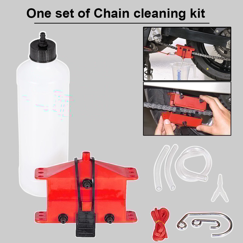 Portable Bicycle Chain Cleaner Kit With Brushes And Scrubber Bike Chain Cleaning Tool For Cycling M 1