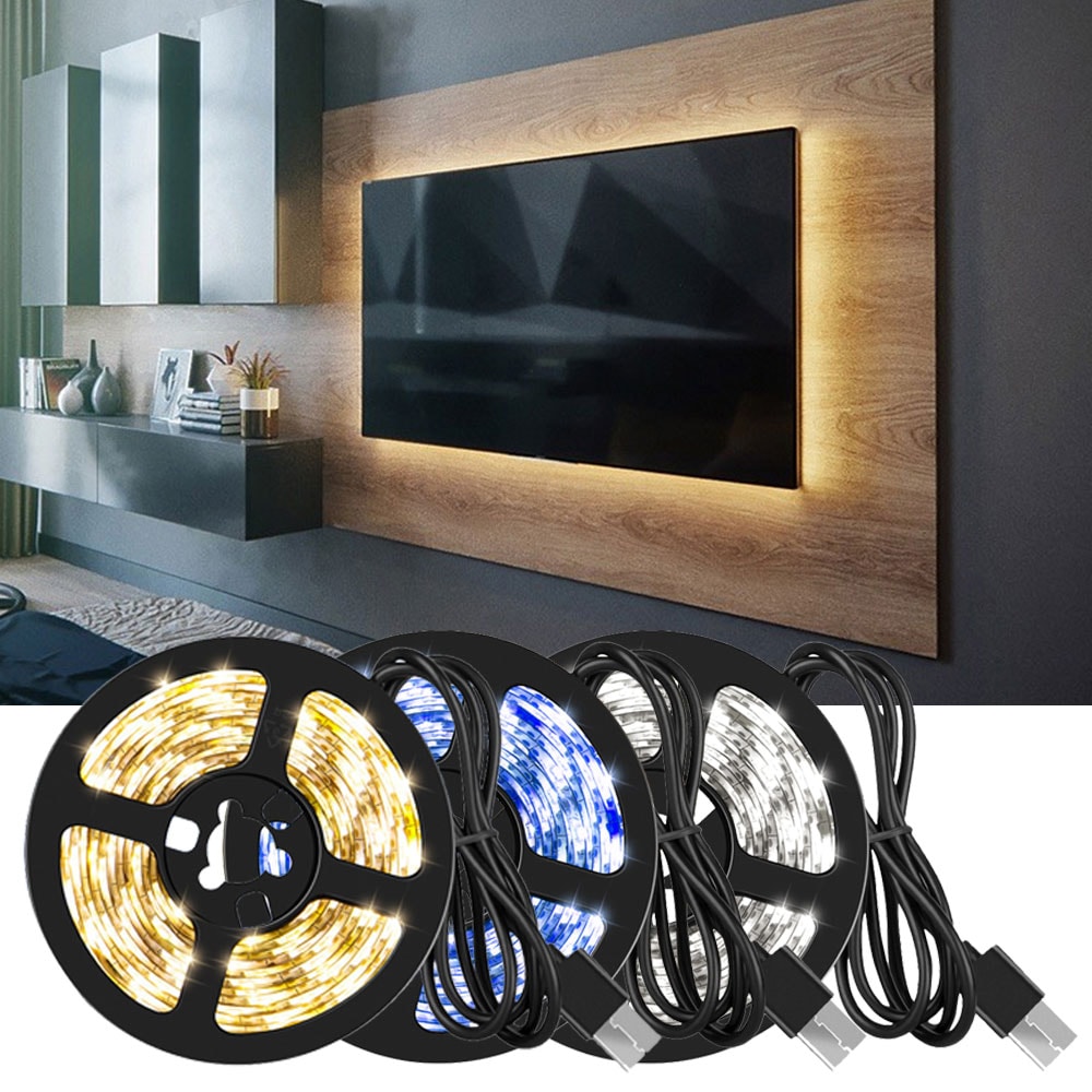 USB LED Strip Lights RGB Flexible LED Strip Lights for Bedroom TV Backlight Aesthetic Room Decor