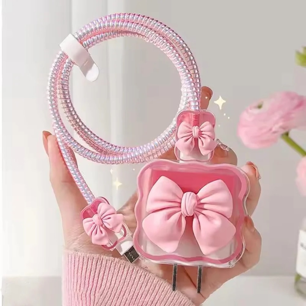 IPhone Charger Protector Cable Organizer Cord Winder Kit 0