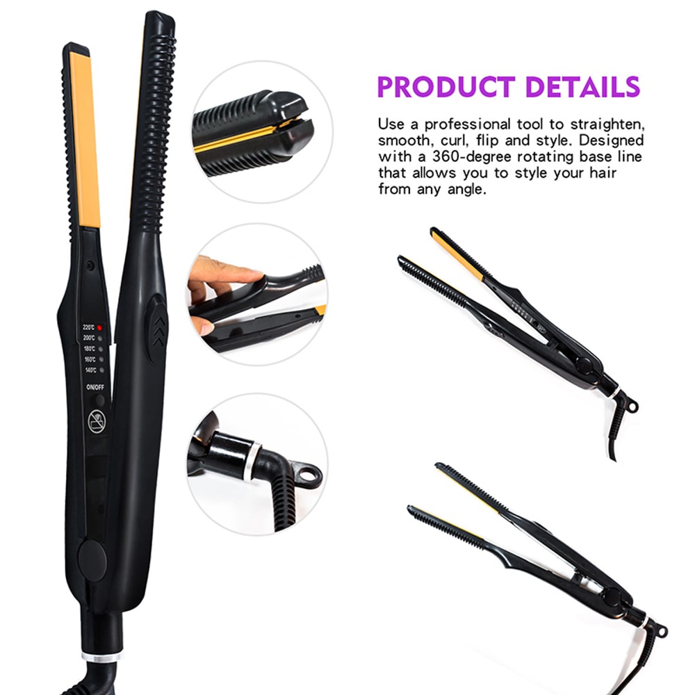 Professional Ceramic Hair Straightener Curler For Short Hair And Beard 1