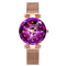 Luxury Women Crystal Bracelet Watch Rose Gold Ocean Star 7