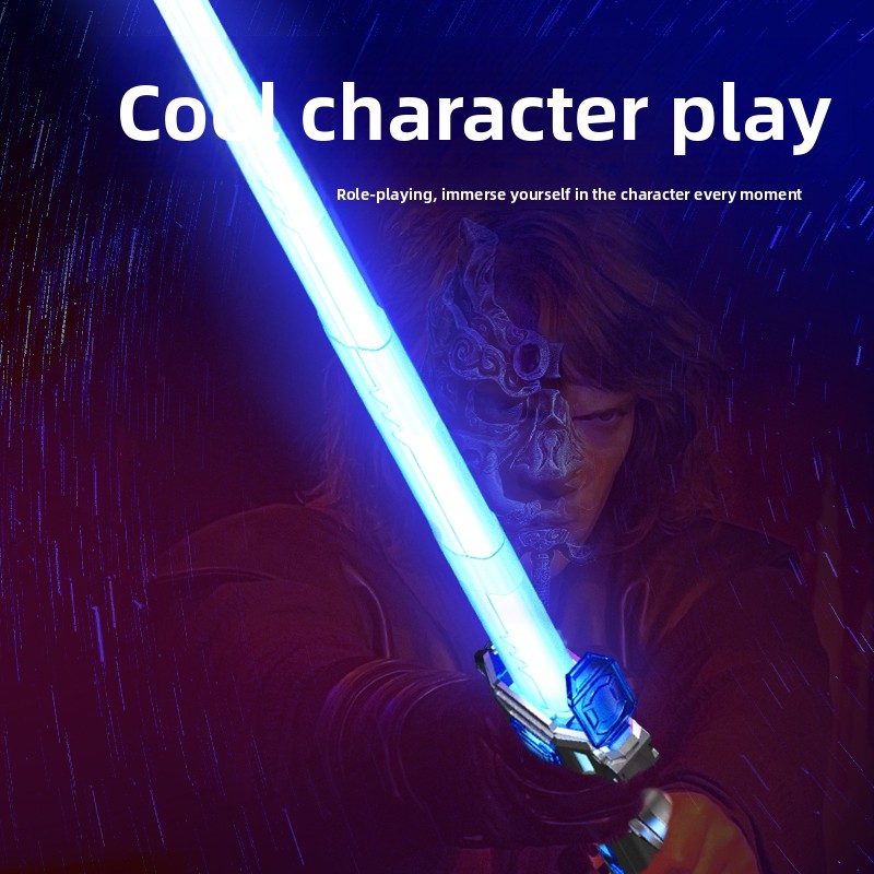 Colorful Glowing Sword Toy With Music 2in1 Rotating Light For Kids 3