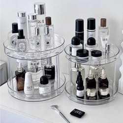 large-capacity cosmetic organizer for perfume & skincare storage