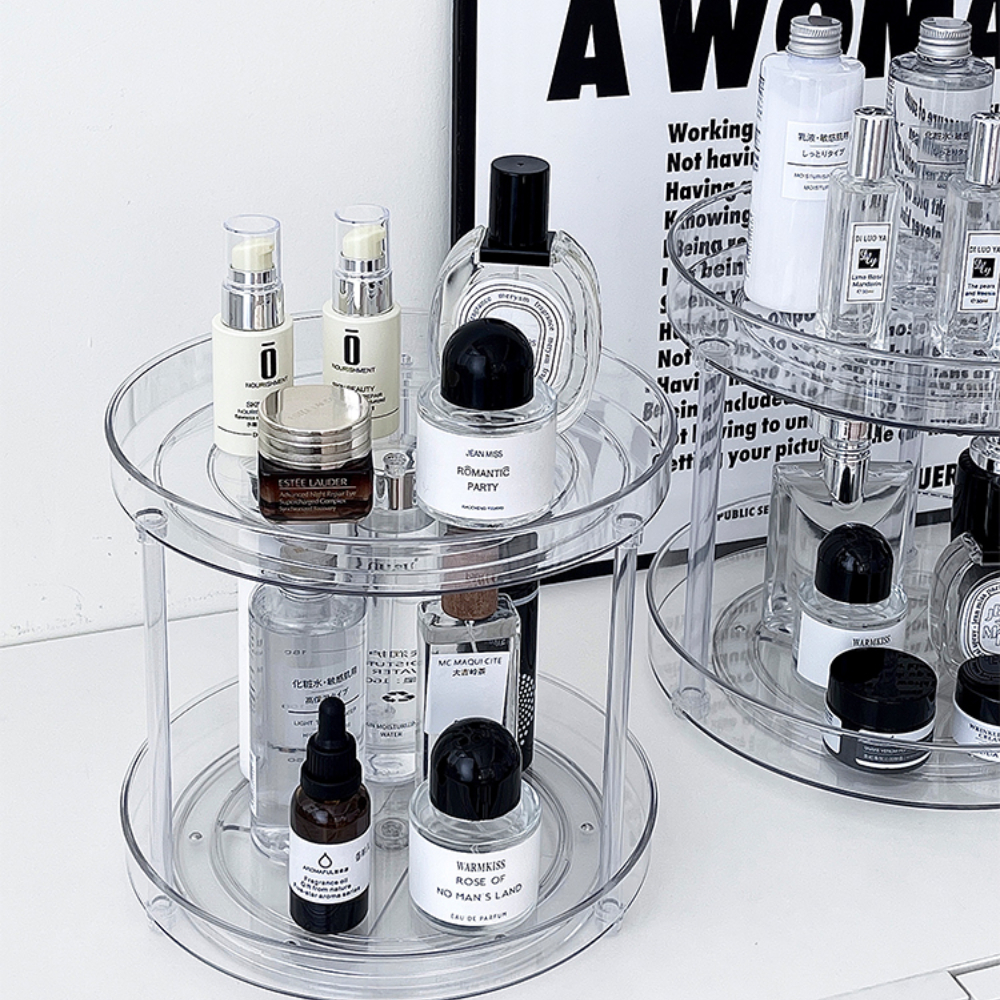 Large-Capacity Cosmetic Organizer for Perfume & Skincare Storage