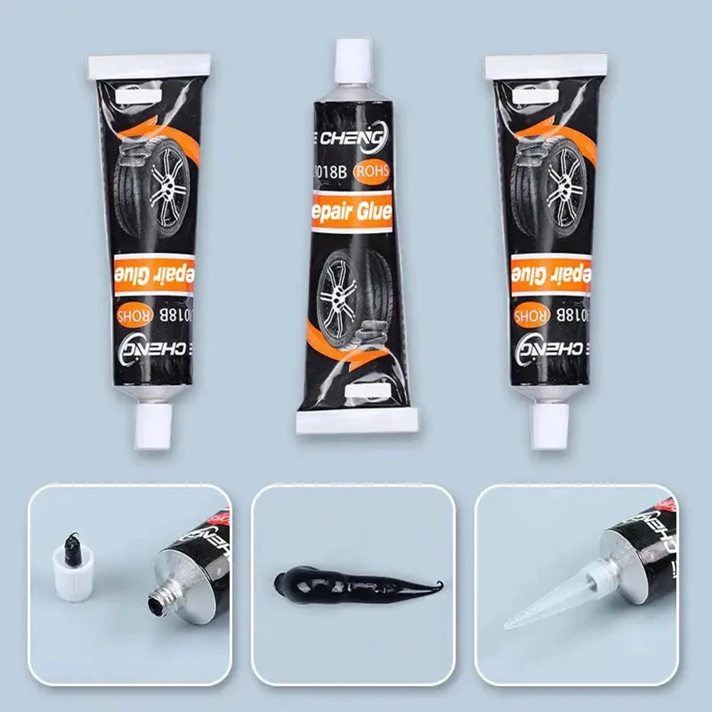 HighTemperature Waterproof Tire Repair Adhesive Glue Instant Black Seal For LongLasting Tire Repair 1