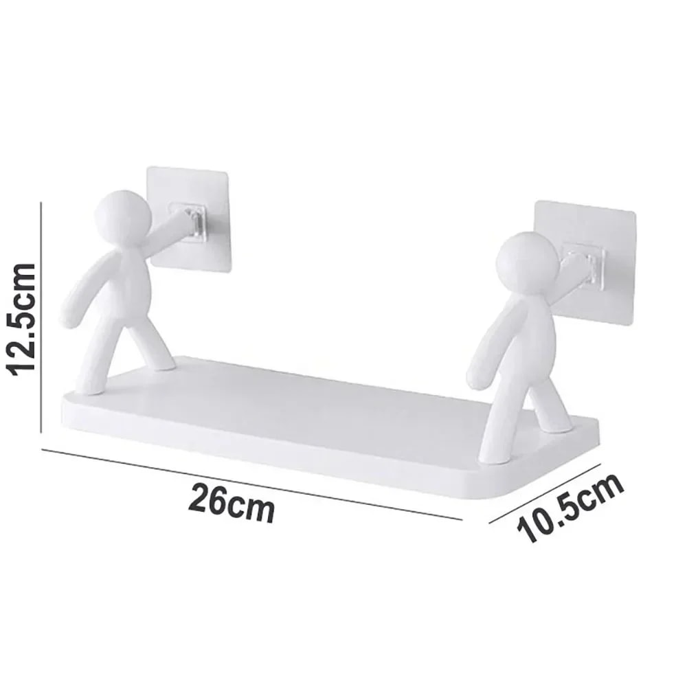 Premium Self Adhesive Bathroom Shelf Shower Storage Rack Organizer 5