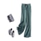 Silky Wide Leg Pants For Women High Waist Satin Casual Trousers 3