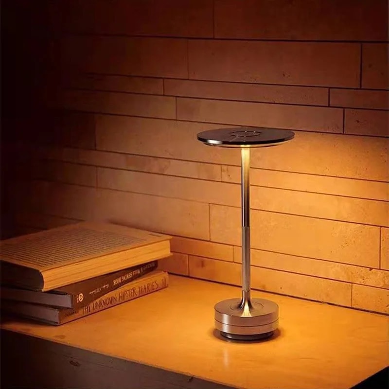 Portable Rechargeable LED Desk Lamp With Touch Dimming USB Charging Vintage Ambient Night Light 0