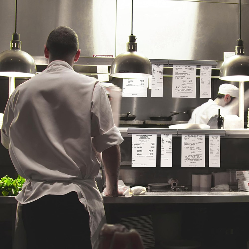 Aluminum Restaurant Ticket Holder Rack, Order & Receipt Organizer for Office, Cafes & Pubs