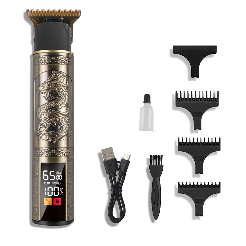 Electric Hair Clipper With USB Rechargeable Battery ThreeSpeed Adjustment And Metal Shaver 6