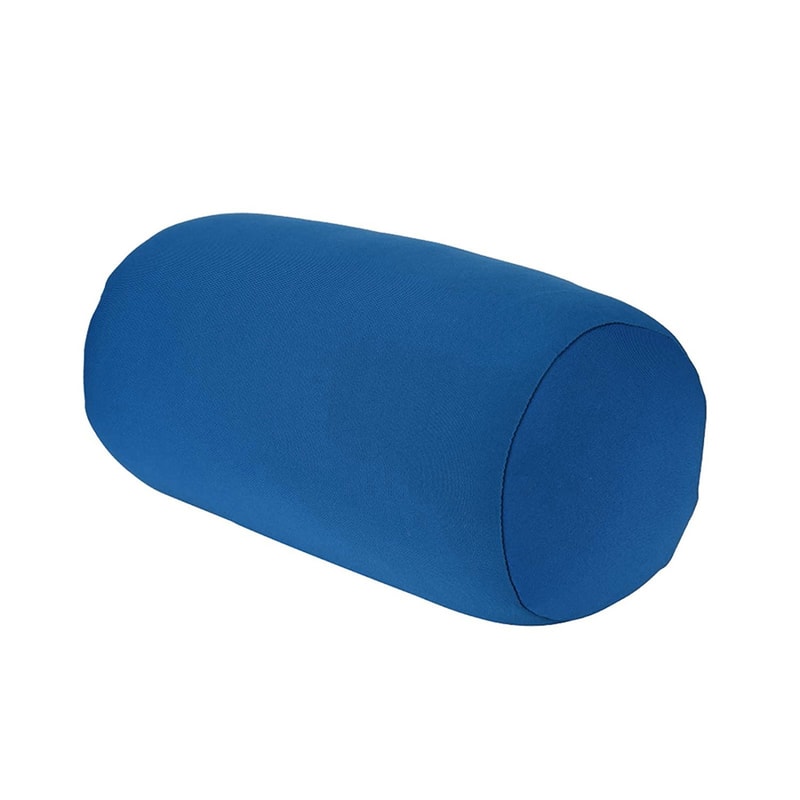 Solid Color Cylindrical Neck Pillow, Washable Travel & Bedroom Support Cushion