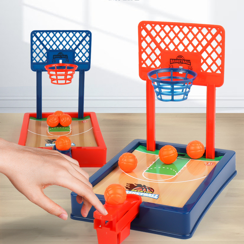 Mini Desktop Basketball Hoop Game Finger Shooting Tabletop Sports Toy For Kids Adults 1