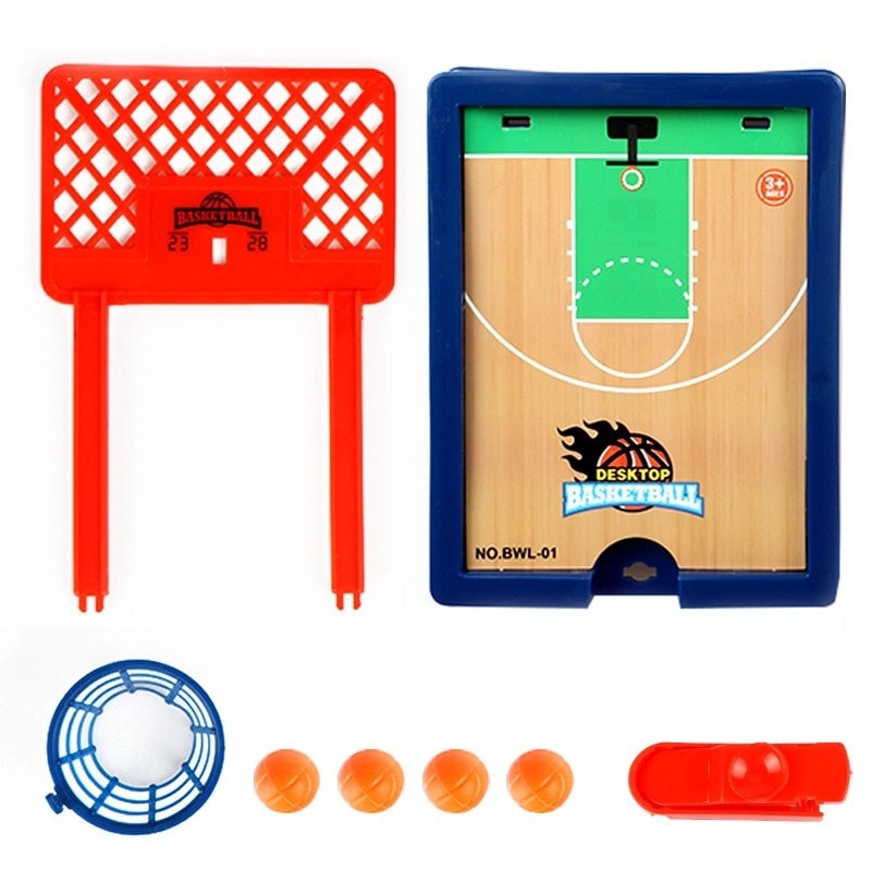 Mini Desktop Basketball Hoop Game Finger Shooting Tabletop Sports Toy For Kids Adults 5