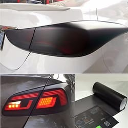 matt black headlight and taillight tint vinyl film, smoke sticker sheet for car lights & rear lamps