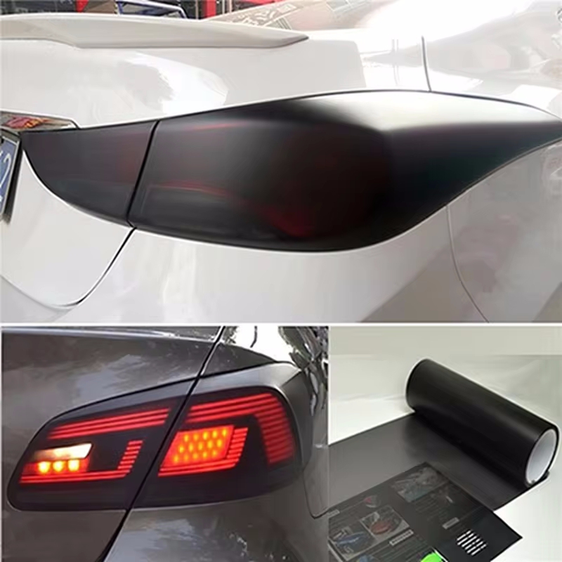 Matt Black Headlight And Taillight Tint Vinyl Film Smoke Sticker Sheet For Car Lights Rear Lamps 0
