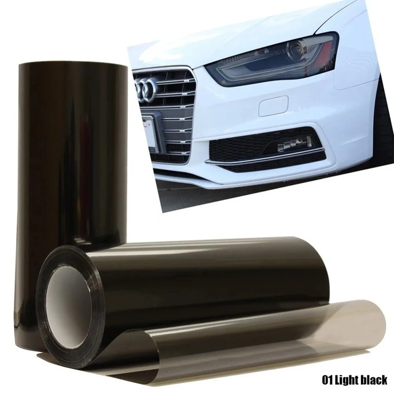 Matt Black Headlight And Taillight Tint Vinyl Film Smoke Sticker Sheet For Car Lights Rear Lamps 3