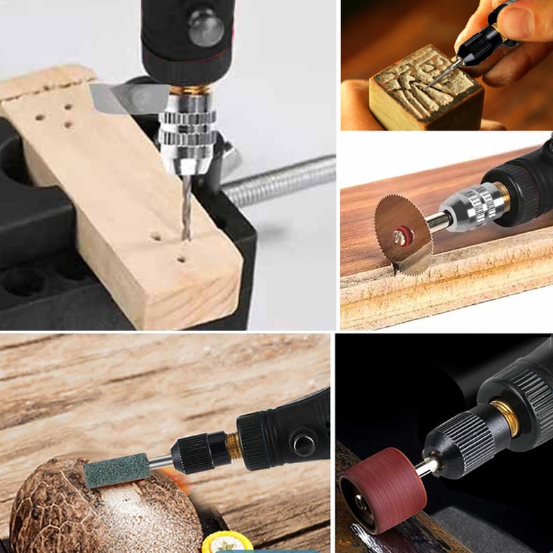 USB Cordless Rotary Tool Kit for Woodworking, Metal, Glass & Jewelry, Mini Wireless Drill for DIY Engraving & Crafting