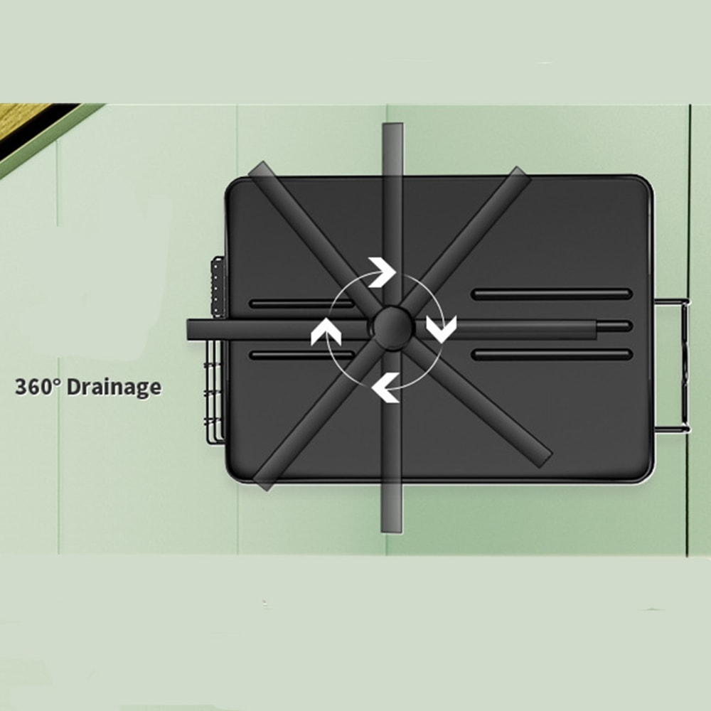 DoubleLayer Kitchen Tableware Drying Rack With Drain Durable And Efficient Tableware Storage Rack 2