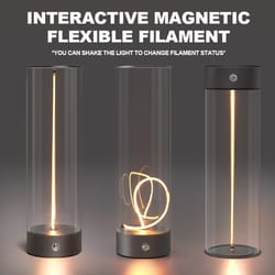 cordless portable led table lamp with rechargeable magnetic design and touch sensor, three-level dimmable for bedroom