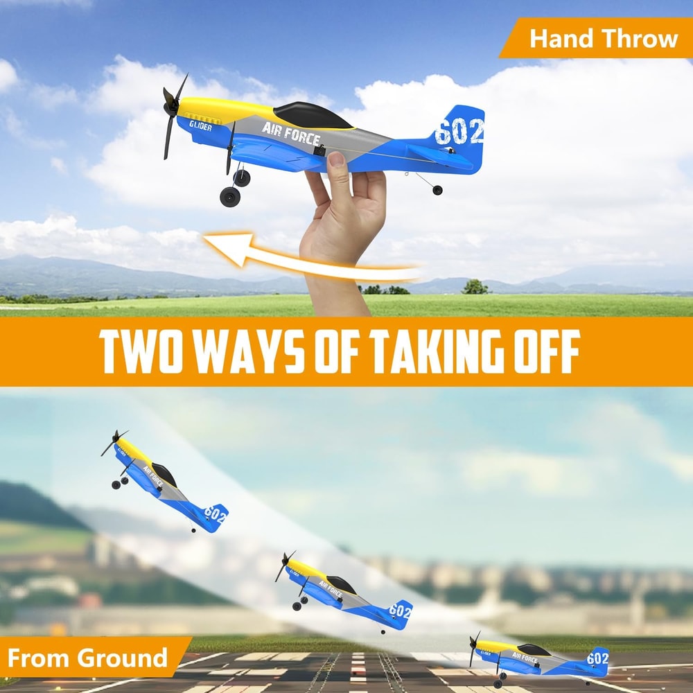 RC Plane 24G Foam Remote Control Fighter Glider Warbird Airplane Toys 2