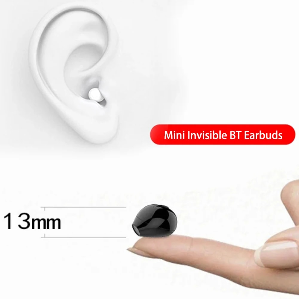 Invisible Mini Bluetooth Wireless Earbuds With Noise Reduction And Extended Playtime 1