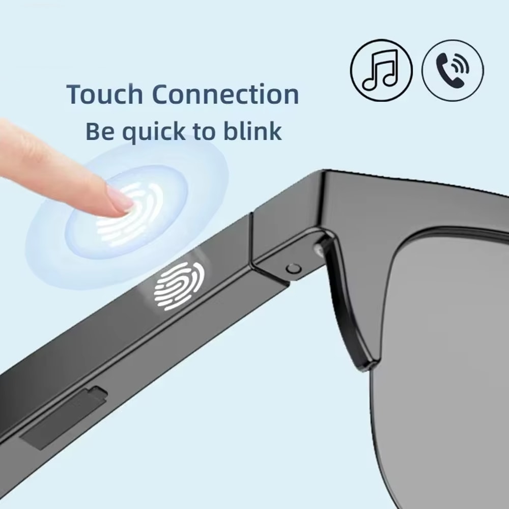 Smart Bluetooth Sunglasses With HIFI Sound Blue Light Protection Waterproof AntiUV Perfect For Spo 5