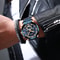 Luxury Mens Waterproof Chronograph Watch Full Steel Quartz Sports Wristwatch 2