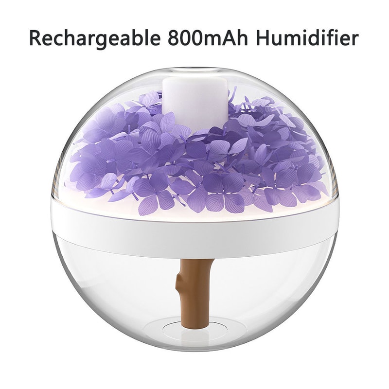 Eternal Flower Humidifier Diffuser With Atmosphere Light Mini USB Battery Charger Creative Gift For 5