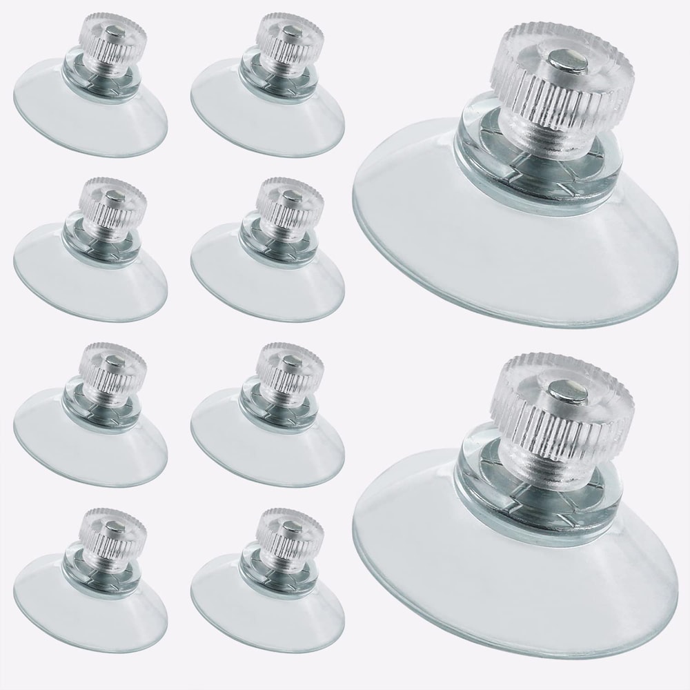Clear Suction Cups With Screws For Bathroom Kitchen And Office Durable PVC Vacuum Holders 0