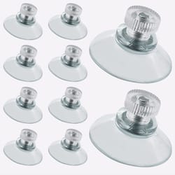 clear suction cups with screws for bathroom, kitchen, and office, durable pvc vacuum holders