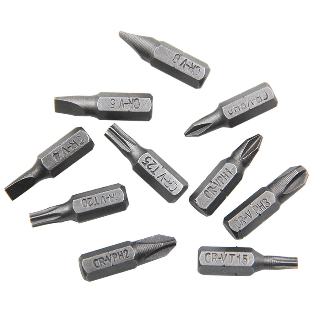 Lshaped Screwdriver Bit Set 14 Hexagonal 90 Degree Double Head Handle Tool Set With Yellow Tape And 3