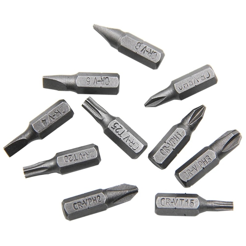 Lshaped Screwdriver Bit Set 14 Hexagonal 90 Degree Double Head Handle Tool Set With Yellow Tape And 3