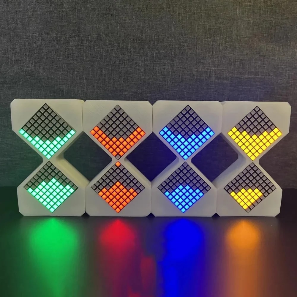 DIY Digital Cyber Hourglass Birthday Gift Interactive LED Hourglass For Kids Cyber Style With Glowi 0