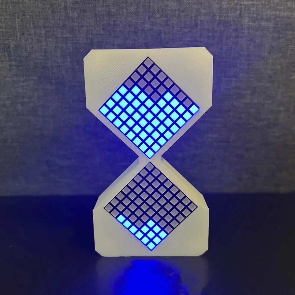DIY Digital Cyber Hourglass Birthday Gift Interactive LED Hourglass For Kids Cyber Style With Glowi 4