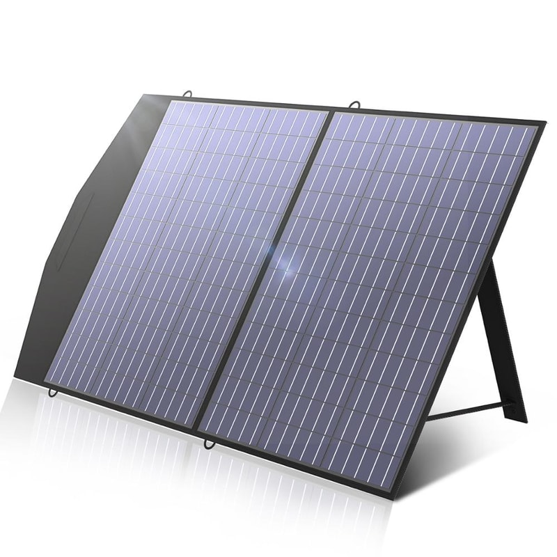 Foldable Solar Panel Portable Solar Battery Charger For Outdoor Emergency Powerstation Backup 5