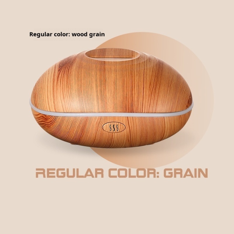 7Color Fire Flame Wood Grain Ultrasonic Aroma Diffuser Humidifier 5
