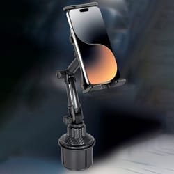 adjustable car cup holder for phones, gps & drinks, universal car cell phone mount