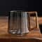 Glass Drinking Cup With Wooden Handle LargeCapacity Milk Tea Juice Cup 2