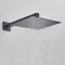 Black Concealed Shower System With Rain Waterfall And Tub Spout 1